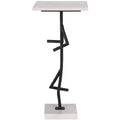 Warso Marble Side Table - ACC3751 - Marble/Black - Safavieh