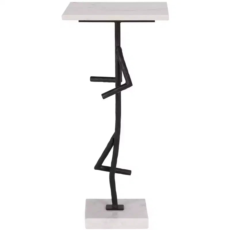 Warso Marble Side Table - ACC3751 - Marble/Black - Safavieh