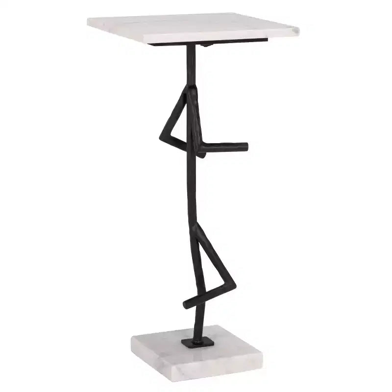 Warso Marble Side Table - ACC3751 - Marble/Black - Safavieh