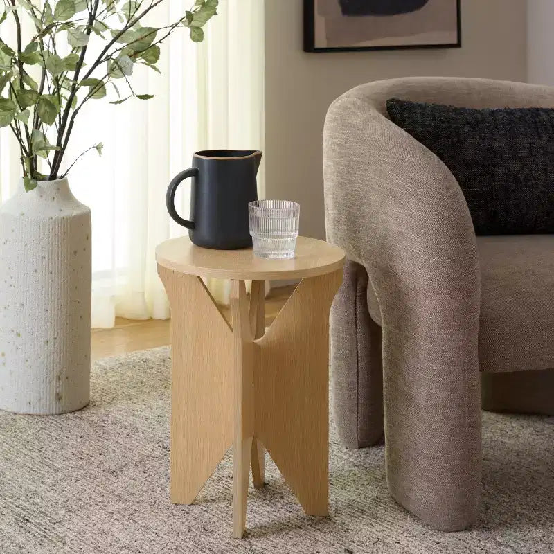 Elken Accent Table - ACC9302 - Sand - Safavieh