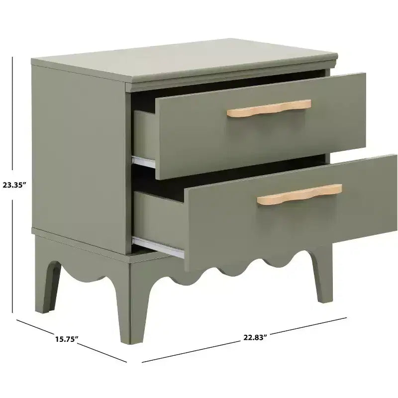 Lovette 2 Drawer Nightstand - NST9618 - Safavieh