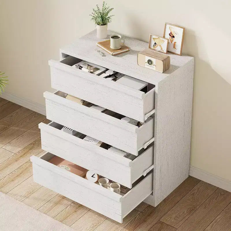 4 Drawer Dresser for Bedroom, 39''Nightstand 4 Chest of Drawers with Large Storage,Modern Bedside End Table for Living Room, Nursery, Entryway