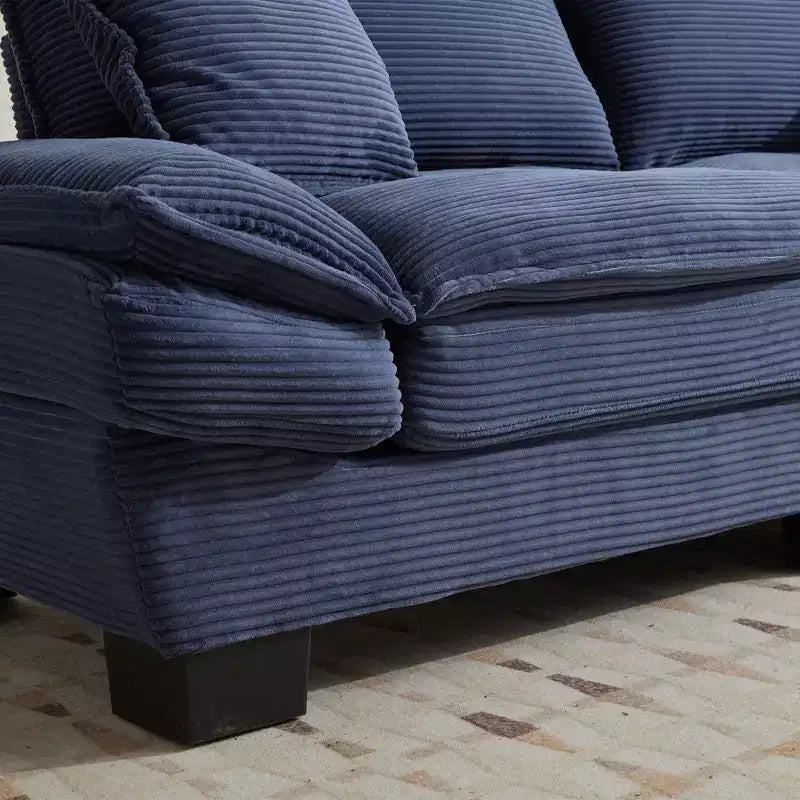 TUYOHW 84 Inch Corduroy Couch Loveseat Sofa with 2 Pillows for Living Room,Small Space,Office,Apartment