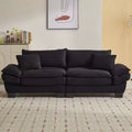 TUYOHW 84 Inch Corduroy Couch Loveseat Sofa with 2 Pillows for Living Room,Small Space,Office,Apartment