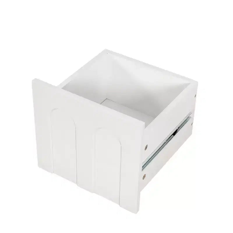 VIYET 71 Tall Narrow Storage Cabinet - White Particle Board+MDF, 1 Door & 2 Drawers, Kitchen Use