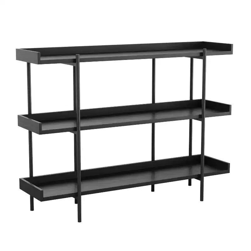 Martha Stewart Emmett 3 Shelf Storage Display Unit Bookcase with Metal Frame