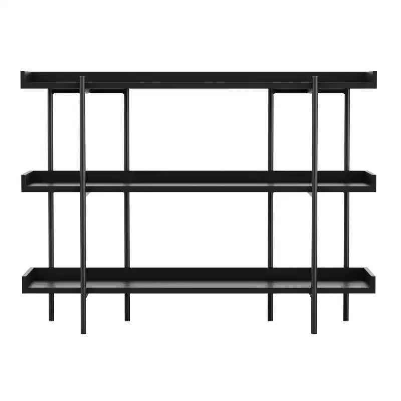 Martha Stewart Emmett 3 Shelf Storage Display Unit Bookcase with Metal Frame