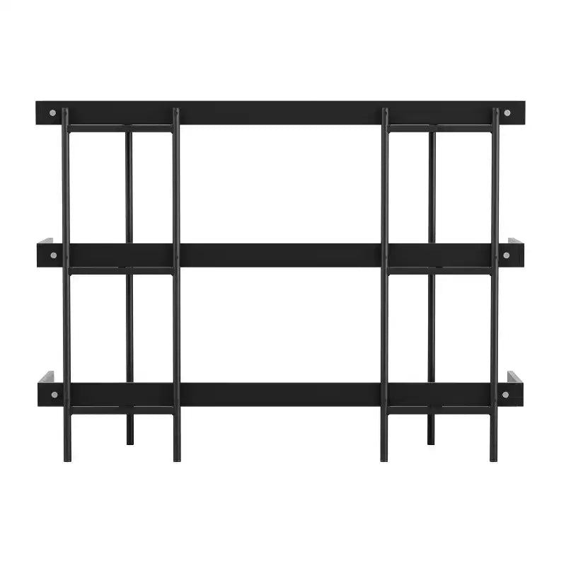Martha Stewart Emmett 3 Shelf Storage Display Unit Bookcase with Metal Frame