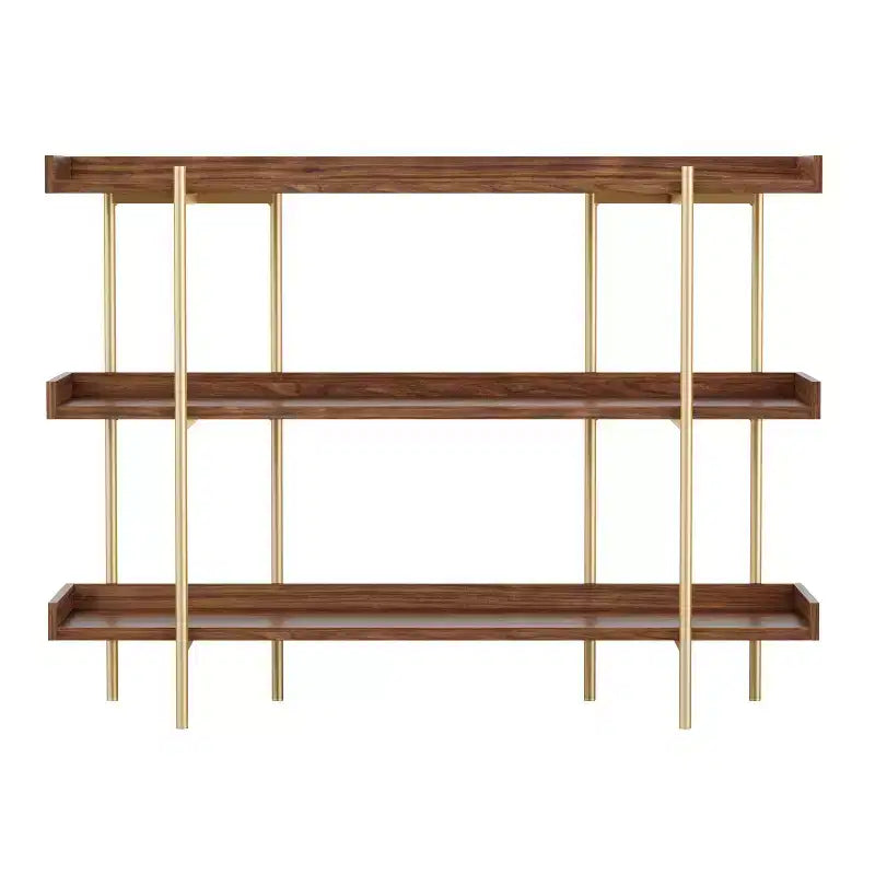 Martha Stewart Emmett 3 Shelf Storage Display Unit Bookcase with Metal Frame