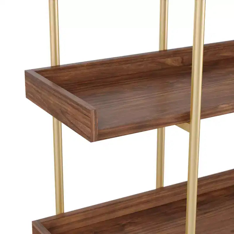 Martha Stewart Emmett 3 Shelf Storage Display Unit Bookcase with Metal Frame