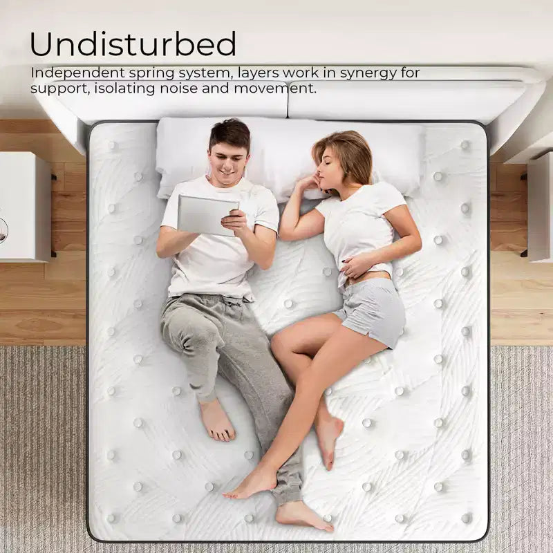 Sweetnight 12-in Memory Foam Hybrid Mattress in a Box, Medium Firm