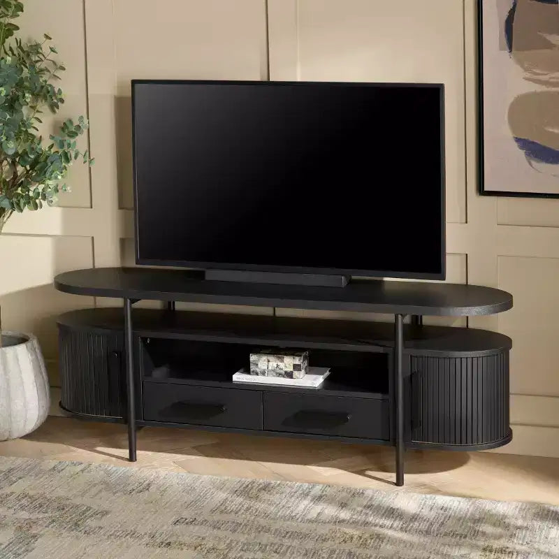 Etka 2 Drawer Tambour Door Media Stand - MED3112 - Safavieh