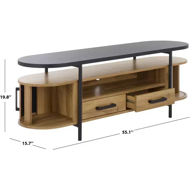 Etka 2 Drawer Tambour Door Media Stand - MED3112 - Safavieh