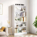 Lantine 6-Tier Tall Bookcase, 71 Inches Bookshelves and Bookcases, Floor Standing 5 Shelf Library Bookcase for Home Office, Living Room, Bedroom