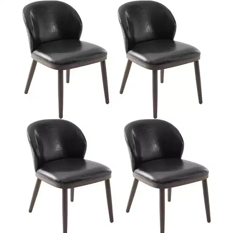 Dining Chairs Set of 4, Upholstered Kitchen Chairs with Back, Dining Room Chairs with Wood Legs for Kitchen Dining Room Restaurant