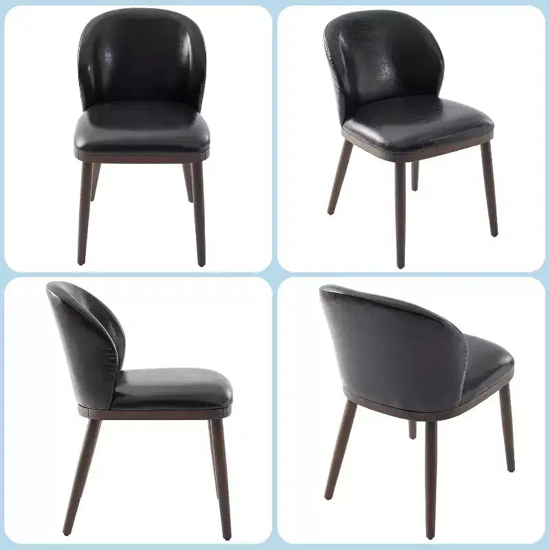Dining Chairs Set of 4, Upholstered Kitchen Chairs with Back, Dining Room Chairs with Wood Legs for Kitchen Dining Room Restaurant