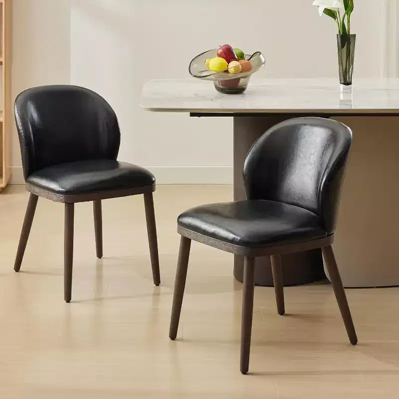 Dining Chairs Set of 4, Upholstered Kitchen Chairs with Back, Dining Room Chairs with Wood Legs for Kitchen Dining Room Restaurant