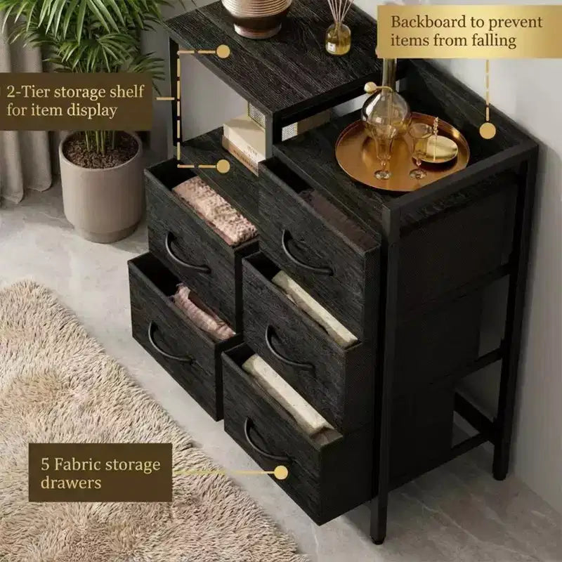 5-layer movable filing cabinet with open storage shelves, a filing cabinet for home office organization, office storage organizer