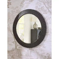 Signature Design by Ashley Ozias Wall Accent Mirror, Black Cast Aluminum Frame