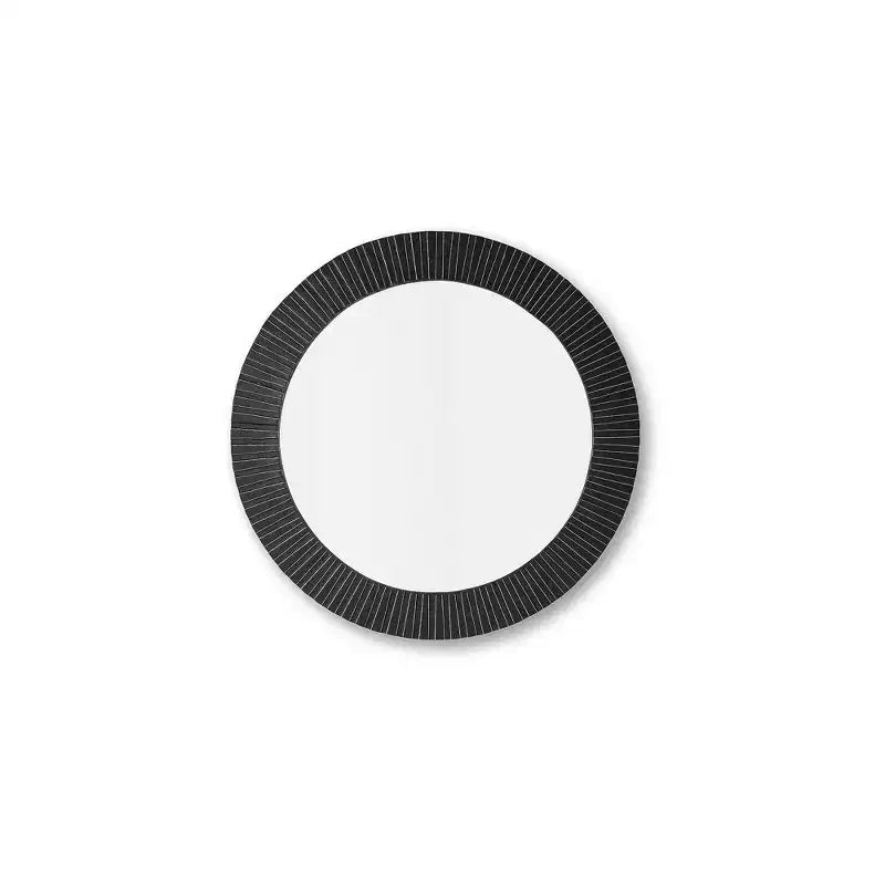 Signature Design by Ashley Ozias Wall Accent Mirror, Black Cast Aluminum Frame