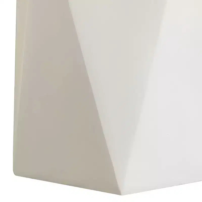 LeisureMod Nexovo Modern Geometric End Table - Fiberstone Indoor/Outdoor Side Table