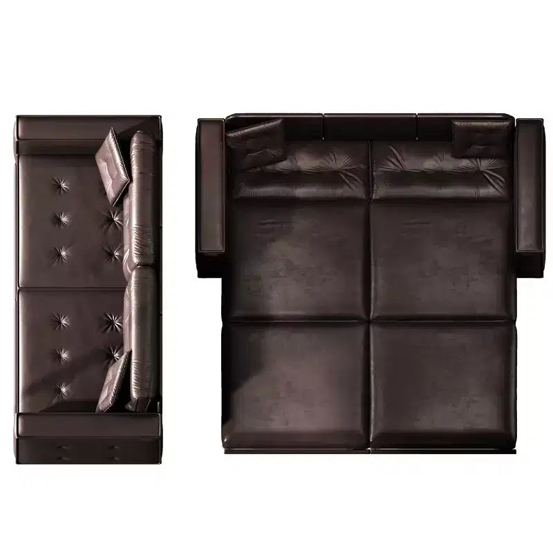 Whisen 92.1King Size Pull Out Sleeper Sofa Bed, 3-In-1 Faux Leather Convertible Sofa Couch with 2 Pillows