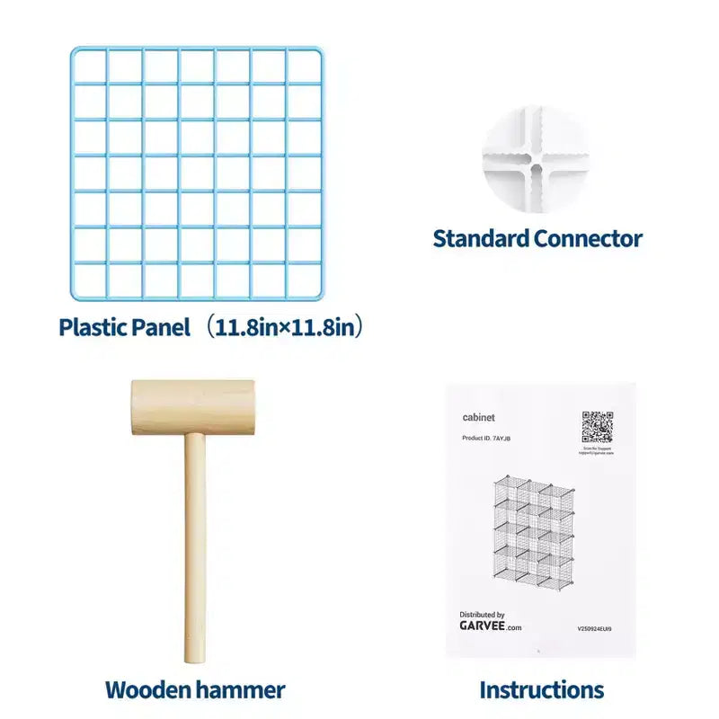 12-Cube Storage Organizer 37 x 13 x 38  Modular Wire Shelving Unit for Closet, Bedroom, Office (1-Pack)