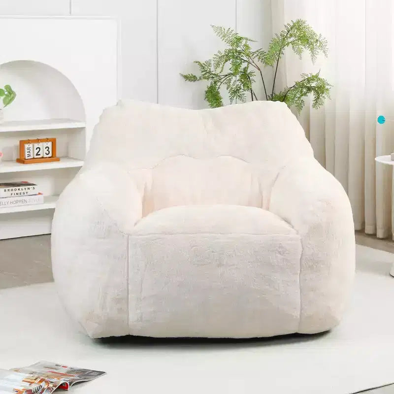 Bean Bag Chair, Bean Bag Sofa Chair with Armrests Stuffed High-Density Foam, Lazy Sofa Comfy Chairs BeanBag Chair for Adults