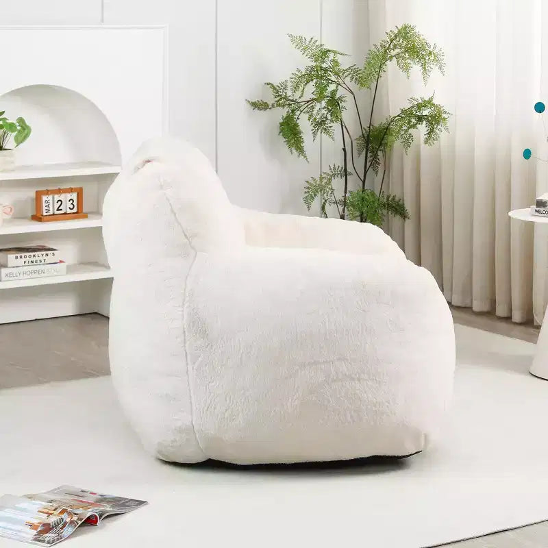 Bean Bag Chair, Bean Bag Sofa Chair with Armrests Stuffed High-Density Foam, Lazy Sofa Comfy Chairs BeanBag Chair for Adults