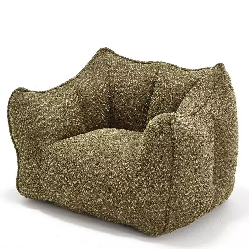 Bean Bag Chair, Lazy Floor Sofa Couch for Adults, Fireside Chair with Ergonomic Design, Memory Foam Lounge Chair for Living Room Bedroom