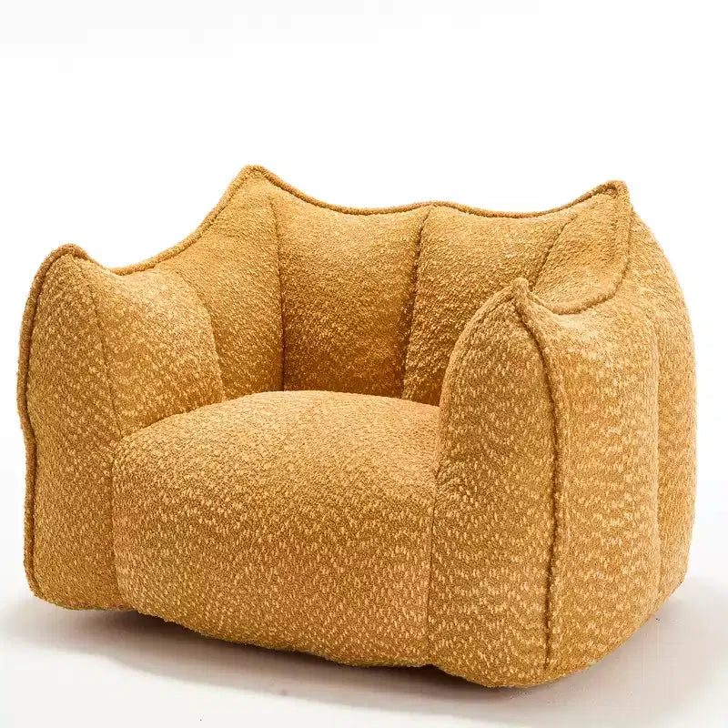 Bean Bag Chair, Lazy Floor Sofa Couch for Adults, Fireside Chair with Ergonomic Design, Memory Foam Lounge Chair for Living Room Bedroom