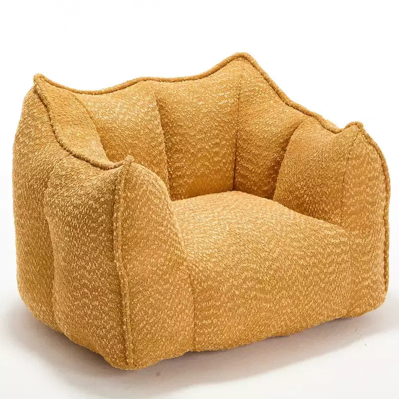 Bean Bag Chair, Lazy Floor Sofa Couch for Adults, Fireside Chair with Ergonomic Design, Memory Foam Lounge Chair for Living Room Bedroom