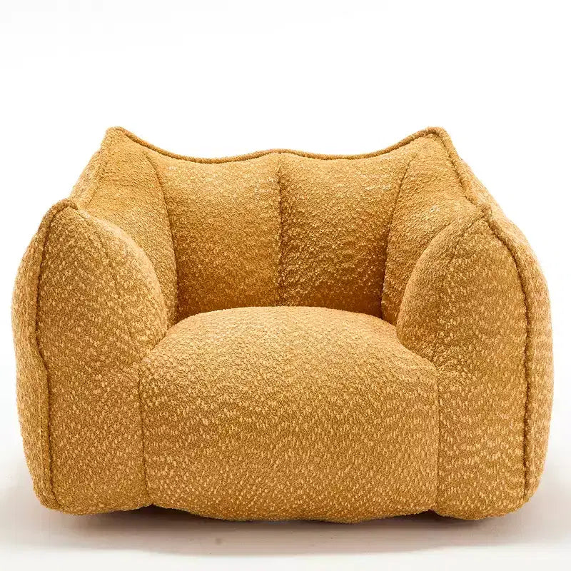 Bean Bag Chair, Lazy Floor Sofa Couch for Adults, Fireside Chair with Ergonomic Design, Memory Foam Lounge Chair for Living Room Bedroom