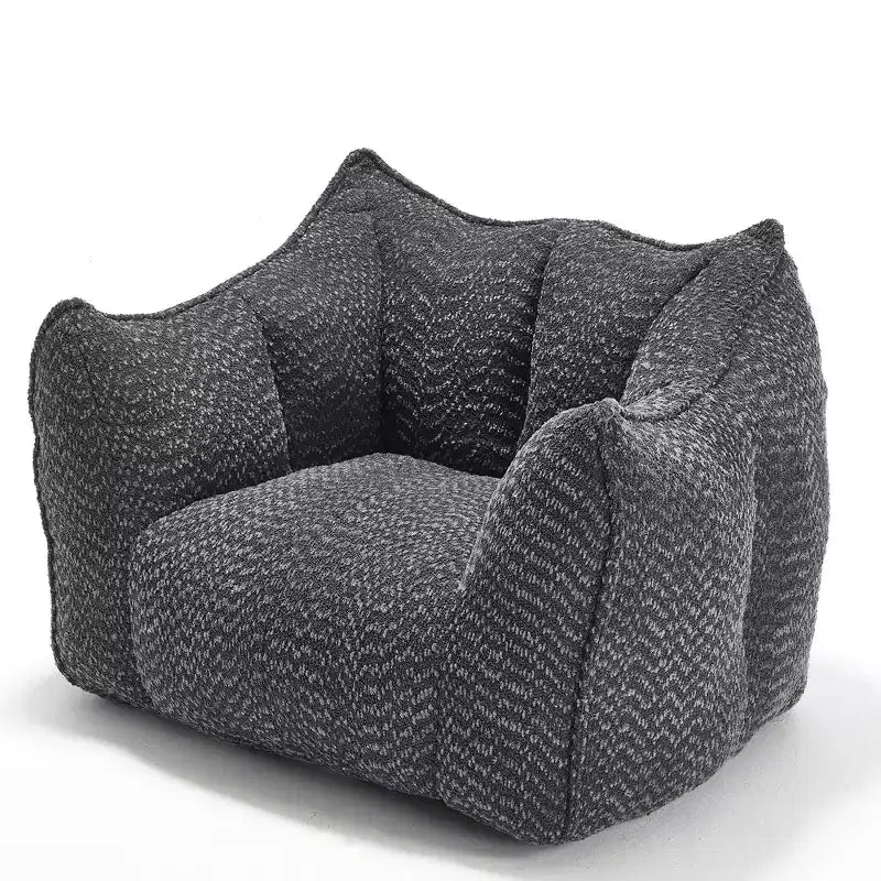 Bean Bag Chair, Lazy Floor Sofa Couch for Adults, Fireside Chair with Ergonomic Design, Memory Foam Lounge Chair for Living Room Bedroom