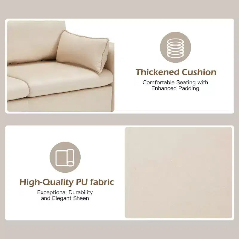 EROMMY 57.9 Velvet Loveseat Sofa,Upholstered Loveseat Couch With 2 Extra Soft Cushions & Convenient Side Storage,Comfortable And Stylish Two-Seater