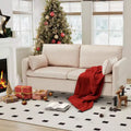 EROMMY 57.9 Velvet Loveseat Sofa,Upholstered Loveseat Couch With 2 Extra Soft Cushions & Convenient Side Storage,Comfortable And Stylish Two-Seater