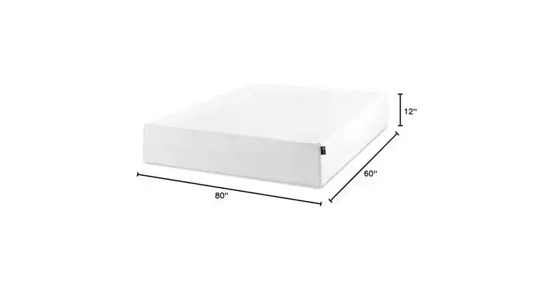 Zinus 12 Inch Queen Green Tea Memory Foam Mattress, Medium Firm Feel, Zoned Pressure Relief, Certified Safe Foams & Fabric, Mattress in A Box
