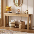 Besiost 63-In Console Tables with Charging Station, Entryway Table