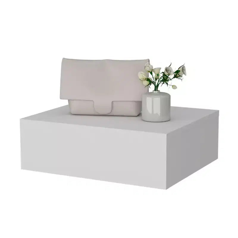 HomeRoots 5 White Wood One Drawer Floating Nightstand