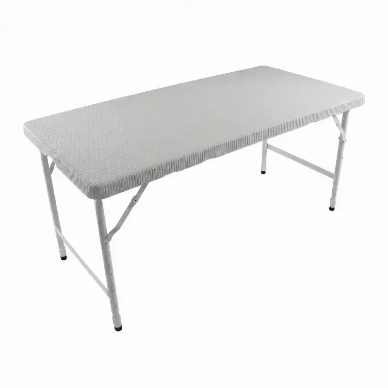 4ft Portable Folding Table - Heavy-Duty 135KG Capacity Indoor Outdoor Table for Camping, Patio, Picnic & Events, Black