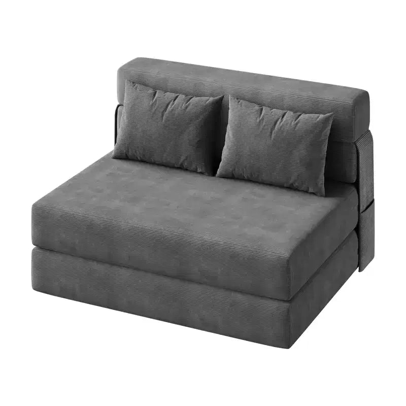 COZONY 4-in-1 Folding Sofa Bed & Sleeper Chair, 72/76L Convertible Loveseat, Tufted Floor Lounger