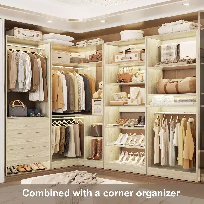Besiost Closet System with Drawers and Shoe Racks