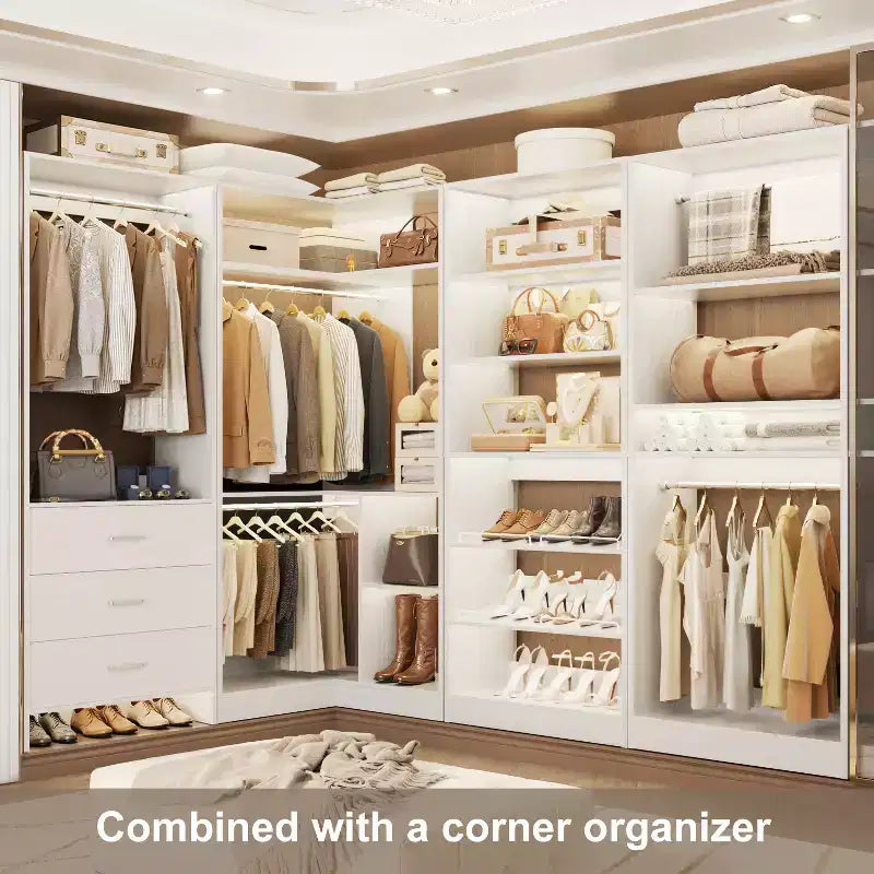 Besiost Closet System with Drawers and Shoe Racks
