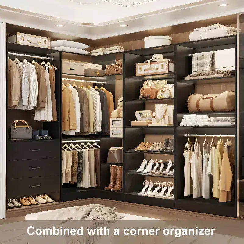 Besiost Closet System with Drawers and Shoe Racks