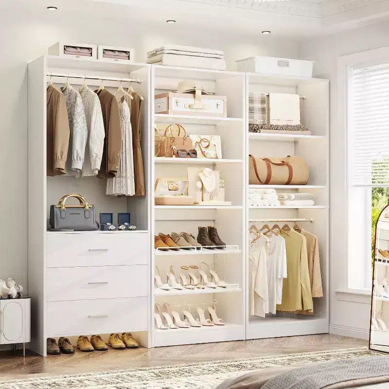 Besiost Closet System with Drawers and Shoe Racks