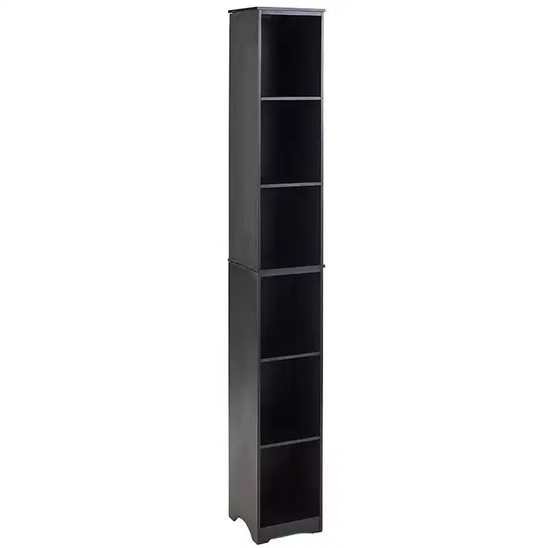 The Lakeside Collection Narrow Storage Tower with 6 Shelves or Set of 2 Wicker Baskets -