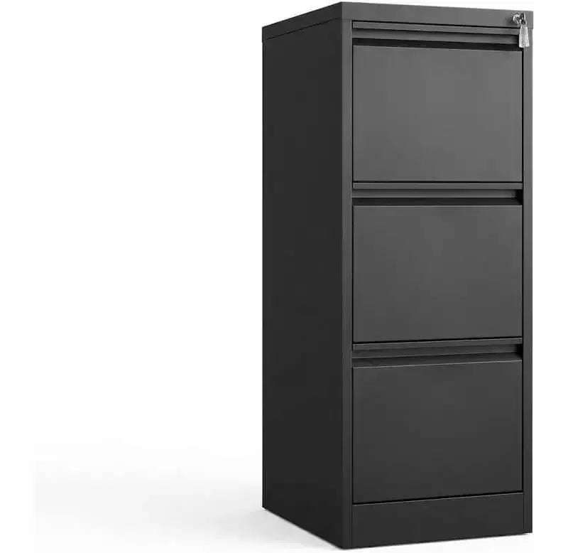 3/ 4 Drawer File Cabinet, Heavy Duty Vertical Filing Cabinets with Lock, Metal Steel Storage Cabinet for Office and Home, Assembly Required