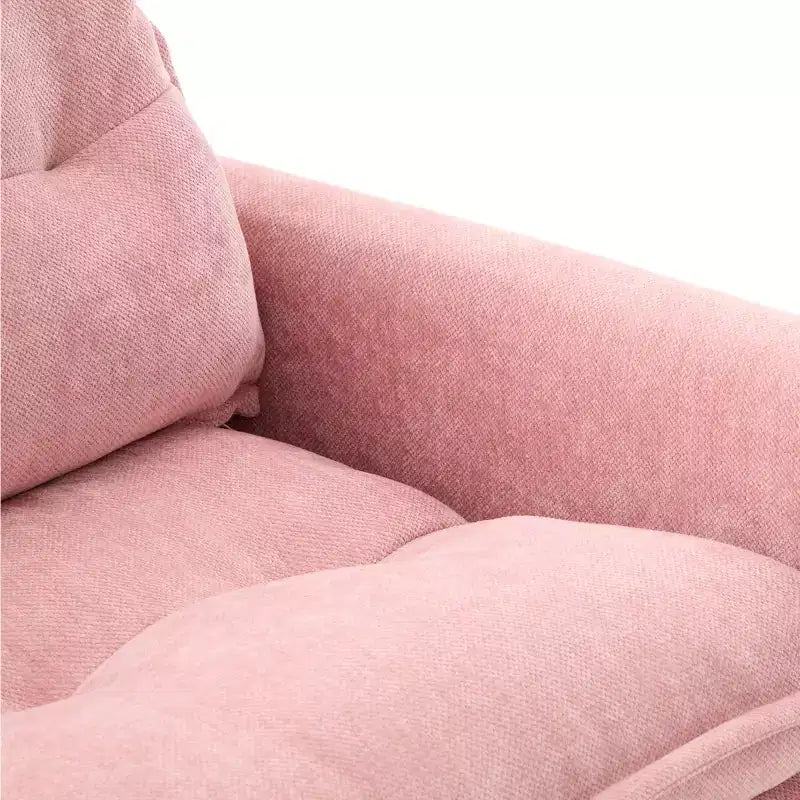Modern Swivel Accent Chair with Cushioned Seat, Chenille Single Sofa Chair, 360 Rotating Barrel Chair for Living Room or Apartment-Panipeachy