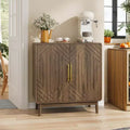 31 Sideboard Buffet Cabinet, Accent Coffee Bar Cabinet with Adjustable Shelf, Entryway Console Table