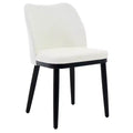 Dining Chairs, Upholstered Fabric Dining Room Side Chairs, Chair for Dining Table with Padded Seat and Wood Legs-Modern Dining Chairs